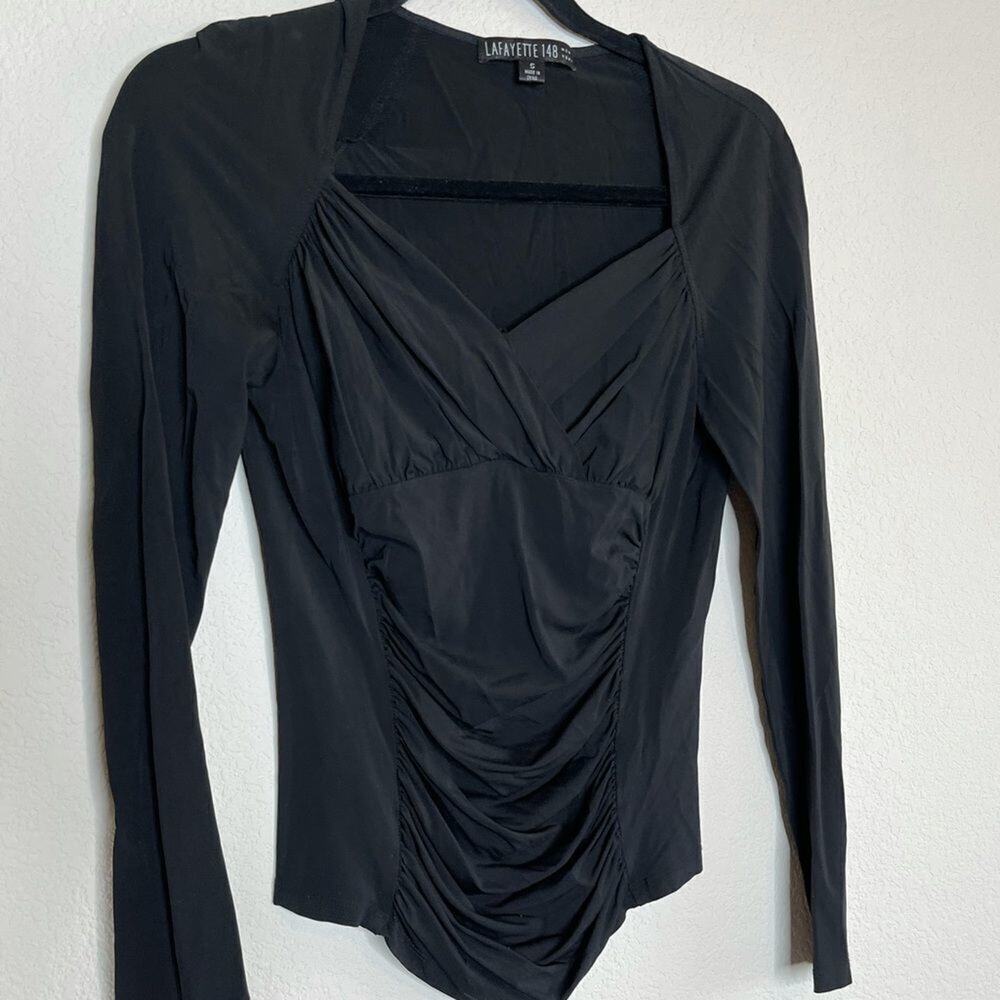 Lafayette 148 black long sleeve